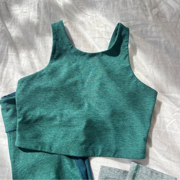 Outdoor Voices Green Workout Set sz Small - Picture 3 of 5